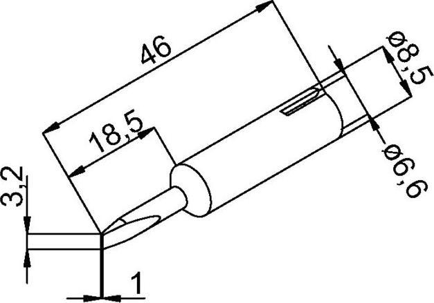 Produktbild Kurtz Ersa Soldering tip ERSADUR lead free 3.2mm (Lötspitze)