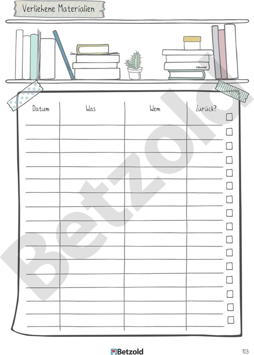 Produktbild Betzold Schüler-Logbuch (A5, Deutsch)
