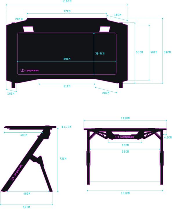 Actual product image Ultradesk Action V2