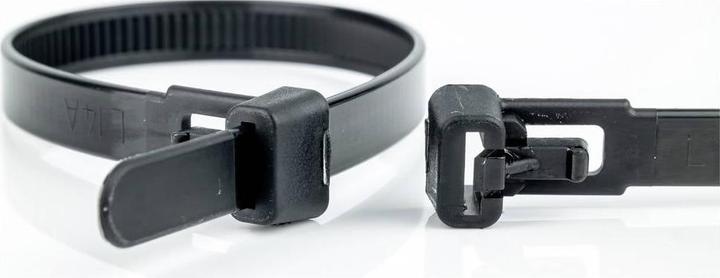 Productafbeelding WKK 5162 Kabelbinder 200 mm 7,60 mm Zwart Afneembaar, UV-gestabiliseerd 100 st. (Plastic kabelbinders, 200 mm, 100 Pcs.)