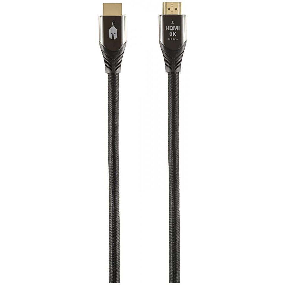 Spartan Gear Hdmi 2.1 Cable (Length: 1.5m - Zinc Alloy With Gold Plated Plugs) (1.50 m, HDMI), Video Kabel