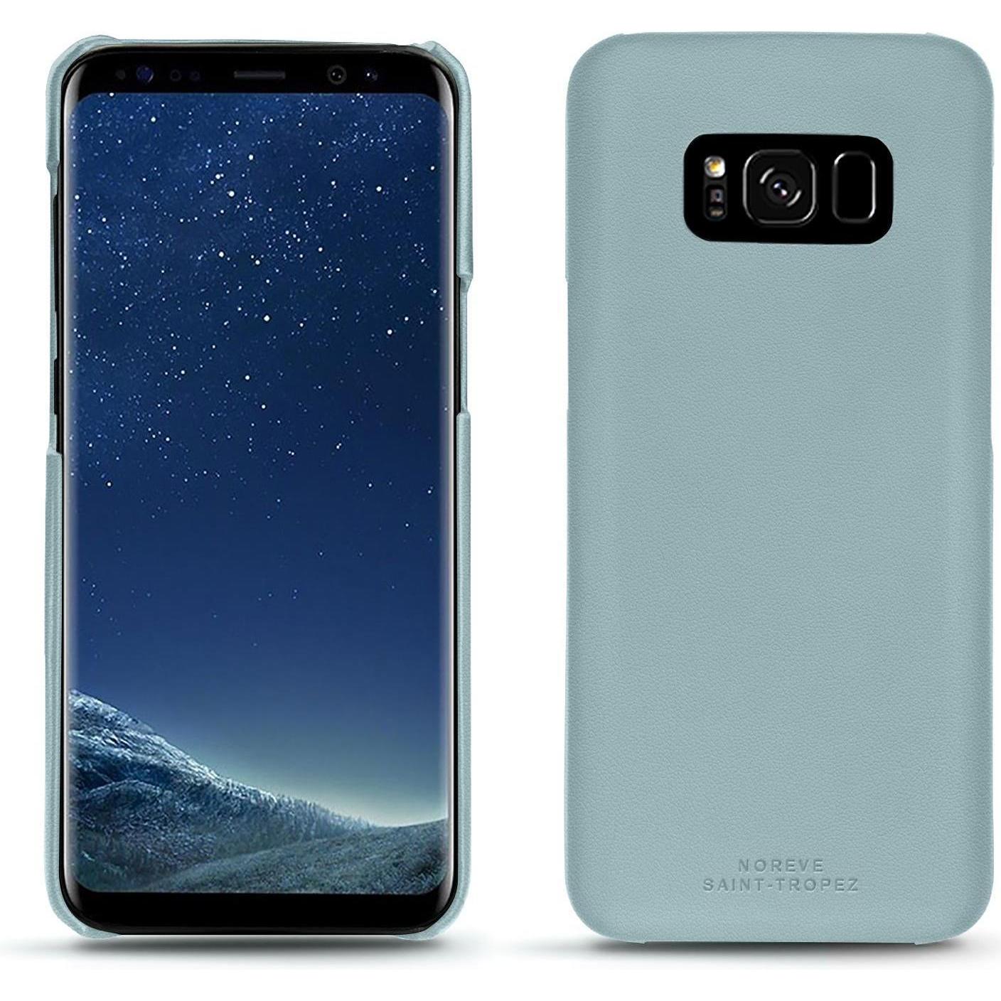 Noreve Lederschutzhülle (Samsung Galaxy S8+), Smartphone Hülle, Blau