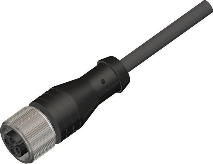 Produktbild RS PRO konfektioniertes Sensorkabel 5-adrig Buchse gerade / offenes Ende, Länge 10m