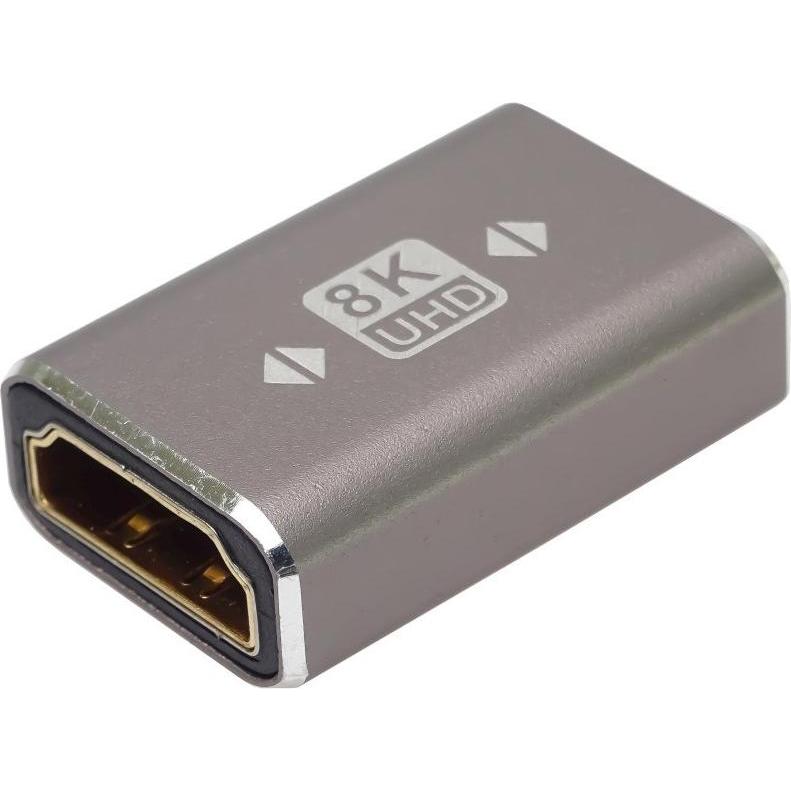 PremiumCord Adaptér spojka 8K HDMI A - HDMI A, Femmina/Femmina, kovová (HDMI), Adattatore dati + video, Argento