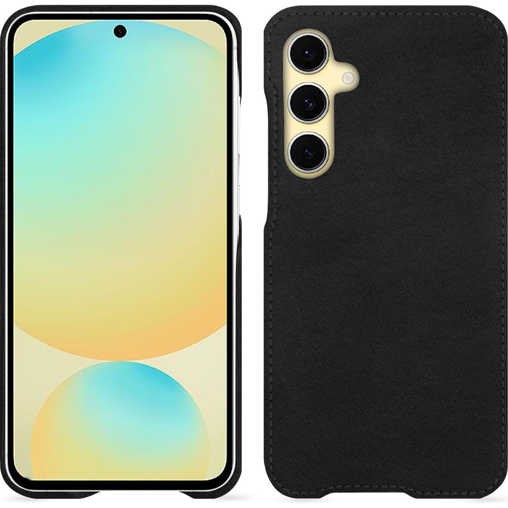 Noreve Lederschutzhülle (Samsung Galaxy S24 FE), Smartphone Hülle, Schwarz