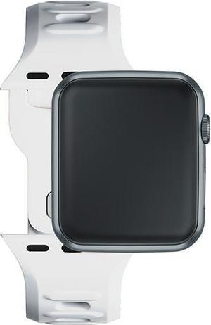 Produktbild 3MK Silicone Watch Strap biały/white dla Apple Watch 42/44/45/49mm (Silikon, Edelstahl)
