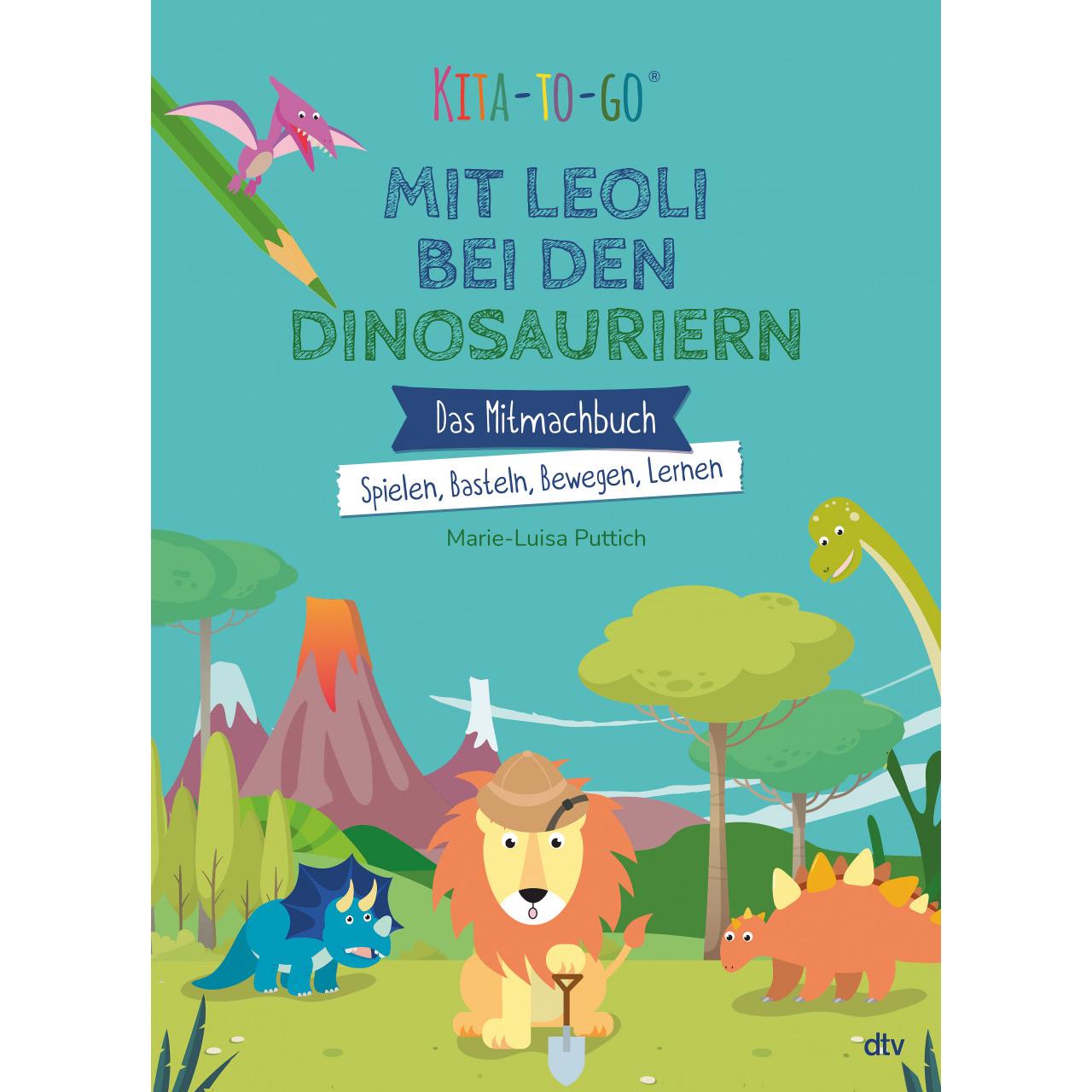 Thumbnail - Kita-to-Go: Mit Leoli bei den Dinosauriern – Das Mitmachbuch – Spielen, Basteln, Bewegen, Ler, Kinderbücher von Marie-Lu...