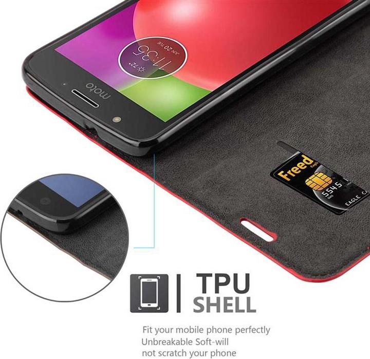 Productafbeelding Cadorabo Boek Onzichtbare Magneethoes (Motorola Moto E4)