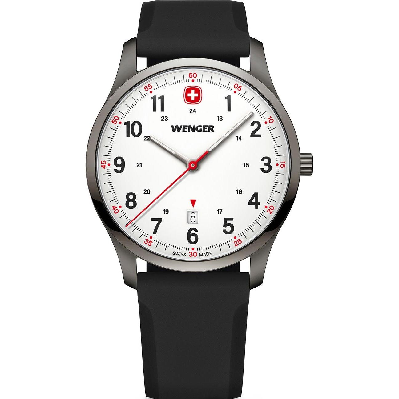 Wenger, Orologio da polso, Sport in città, Nero, (42 mm)