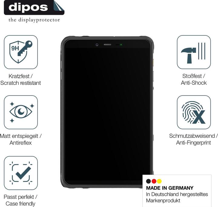 Actual product image Dipos Anti-Shock Screen Protector Matte (Ulefone Armor Pad Pro)