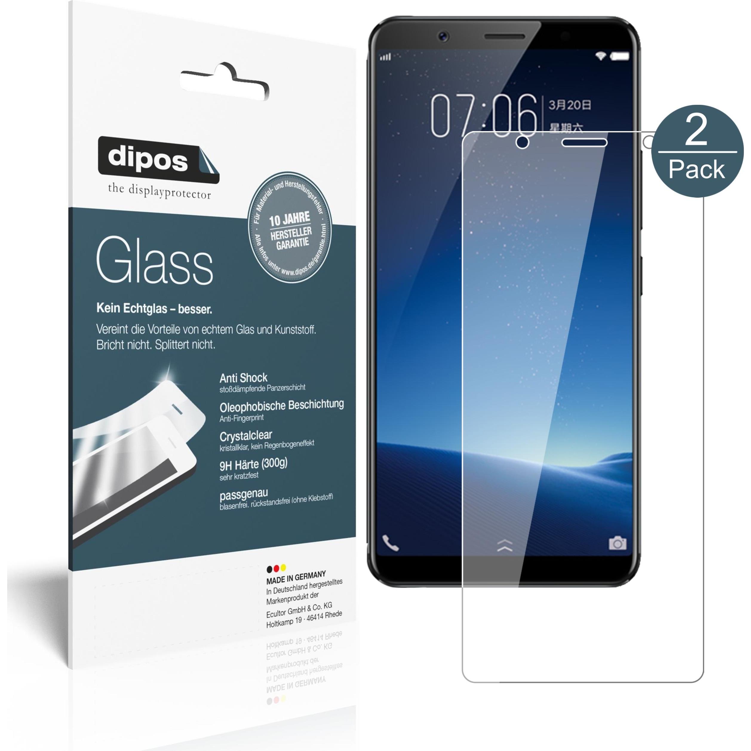 Dipos Displayschutz Anti-Shock (1 Stück, Vivo X20 Plus), Smartphone Schutzfolie, Transparent