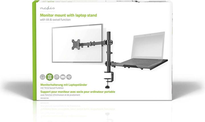 Actual product image Nedis Desk Monitor Holder | Notebook | 1 Screen(s) | 15 - 32 " | 75x75 / 100x100 | Int (Table, 32")