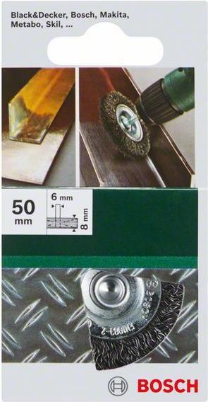 Produktbild Bosch Zubehör Scheibenbürsten für Bohrmaschinen – Gewellter Draht, 50 mm