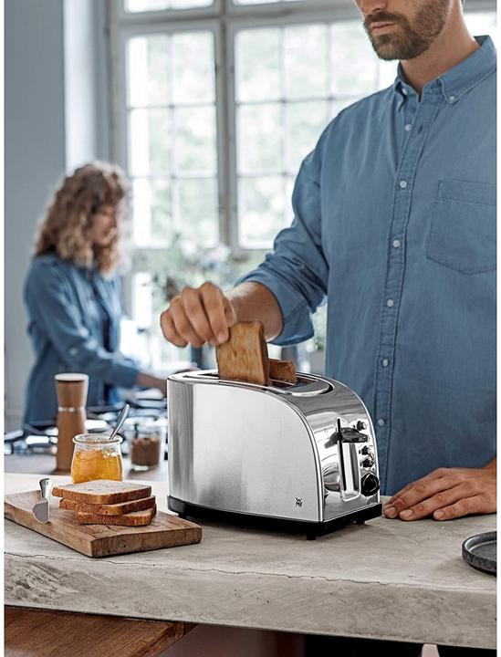 Produktbild WMF Stelio Doppelschlitz-Toaster mit Brötchenaufsatz