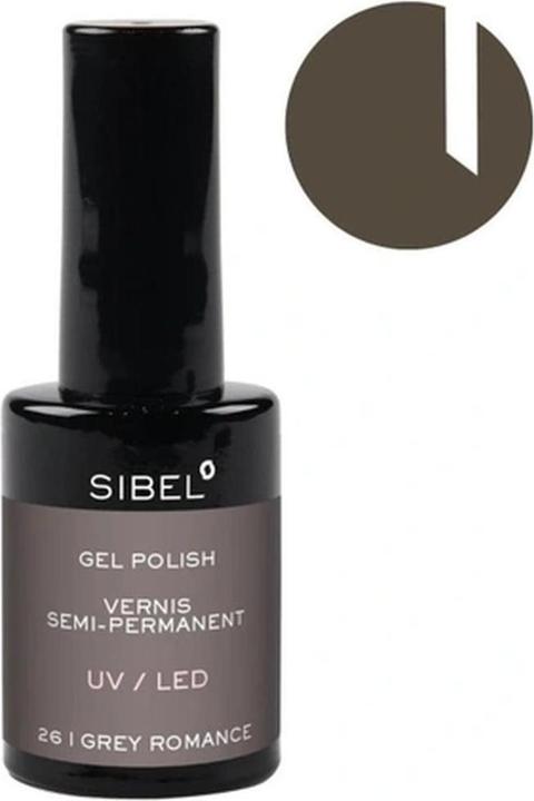 Produktbild Sibel Gel Nail Polish Color 26 Grey Romance 14 Milliliters (Grey Romance, Gel-Effekt Nagellack)