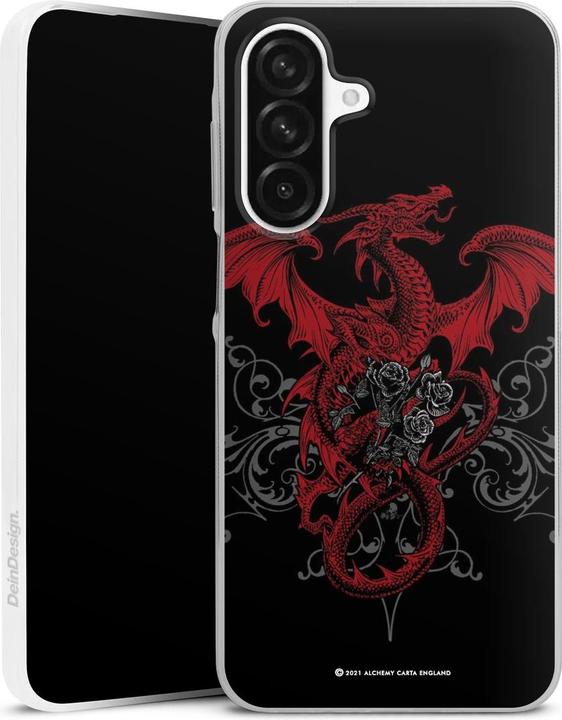 Produktbild DeinDesign Slim Case für Samsung Galaxy A56 5G Silikon Hülle Ultra Dünn Handyhülle Drache Gothic Rot (Samsung Galaxy A56 5G)
