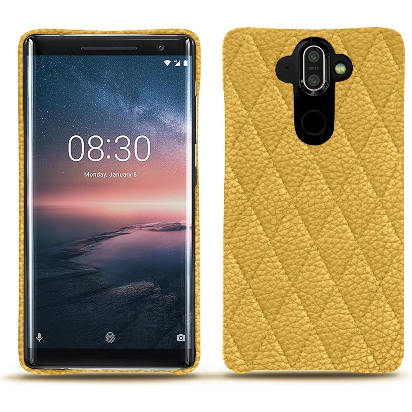 Noreve Lederschutzhülle (Nokia X), Smartphone Hülle, Orange