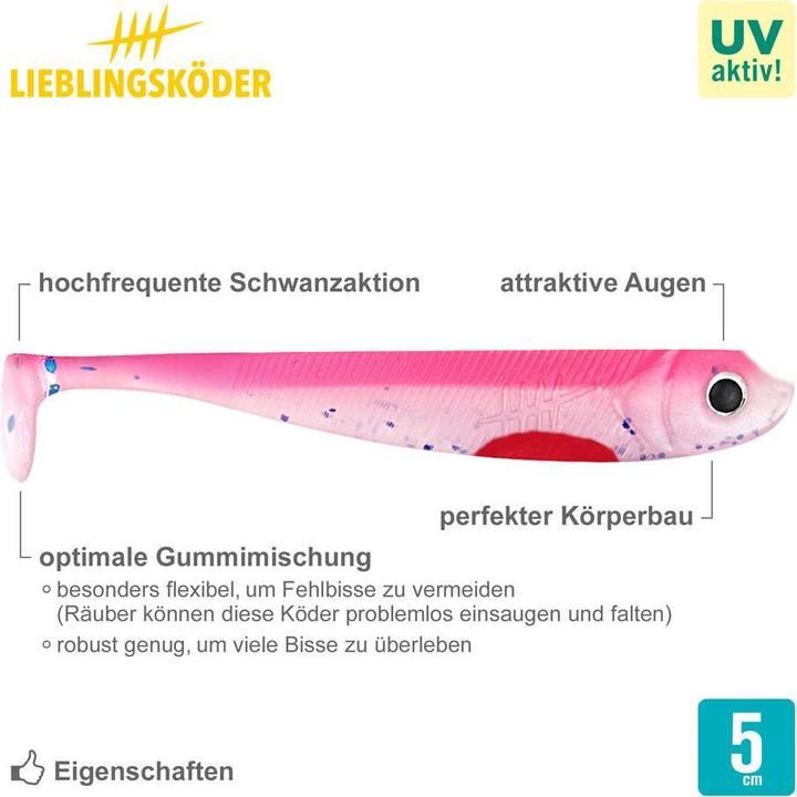 Immagine prodotto Lieblingsköder Pinky (acqua torbida, nuvole) (10 cm)