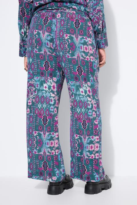 Produktbild Studio Untold Hose, Wide Legs, Strukturware, Flower-Print (58)