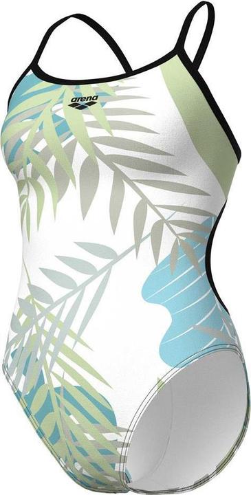Arena W Light Floral Swimsuit Lace Back (34)