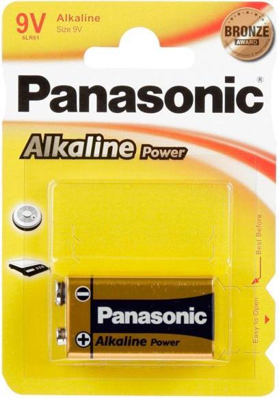 Actual product image Panasonic c Alkaline Power 9V block (1 pcs., 9V Block)