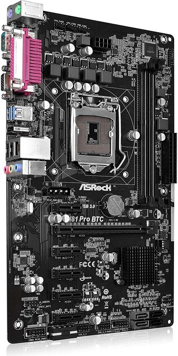 Actual product image AsRock H81 Pro BTC R2.0 (LGA 1150, Intel H81, ATX)