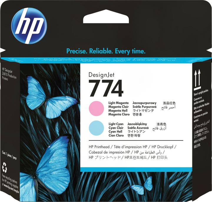 Image du produit HP 774 Magenta Clair/Cyan Clair Tête D'Impression Msd Ns Supl (M, LC)