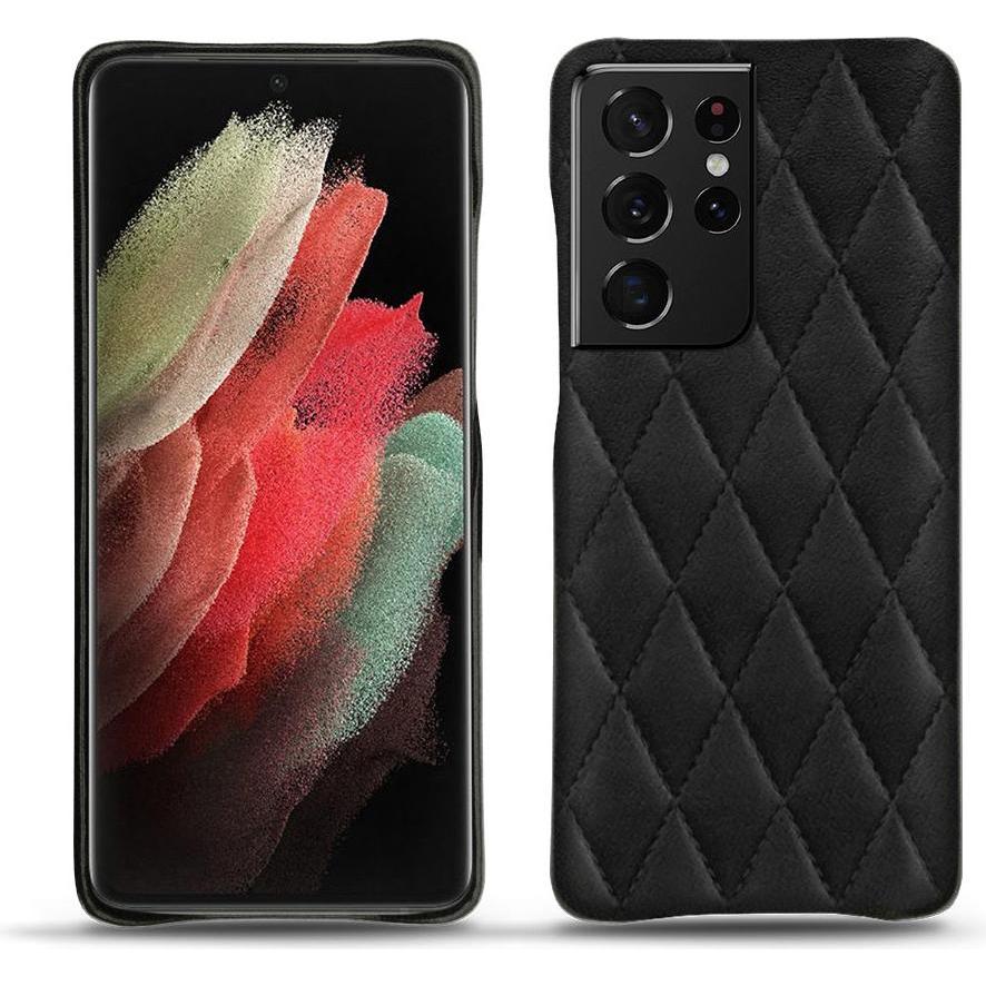 Noreve Lederschutzhülle (Samsung Galaxy S21 Ultra), Smartphone Hülle, Schwarz