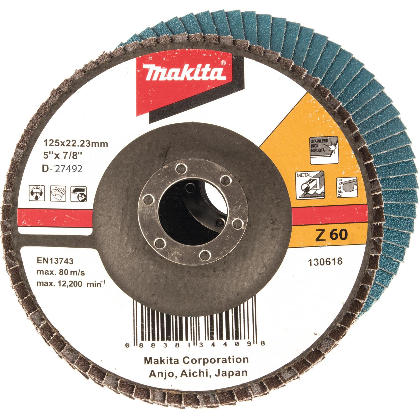 Makita, Schleifmittel, Fächerschleifsch. 125mm Z60 (60)