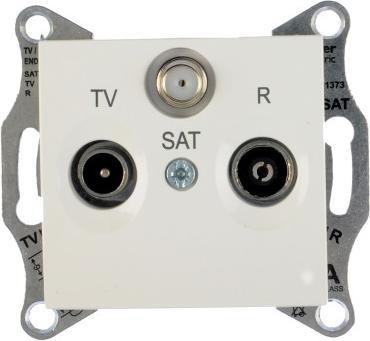 Produktbild Schneider Electric RD/TV/SAT-Anschlussdose 1dB weiss - SDN3501321 (Antennendose)