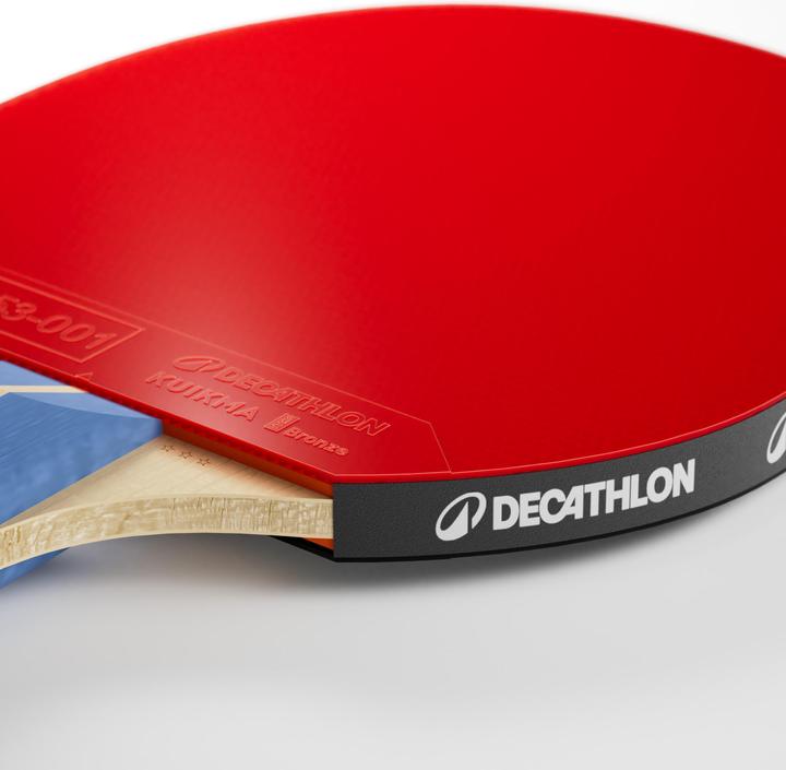Actual product image Kuikma Set 2 Tischtennisschläger - TTR 100 Vielseitig 3* ITTF Schule und Bälle