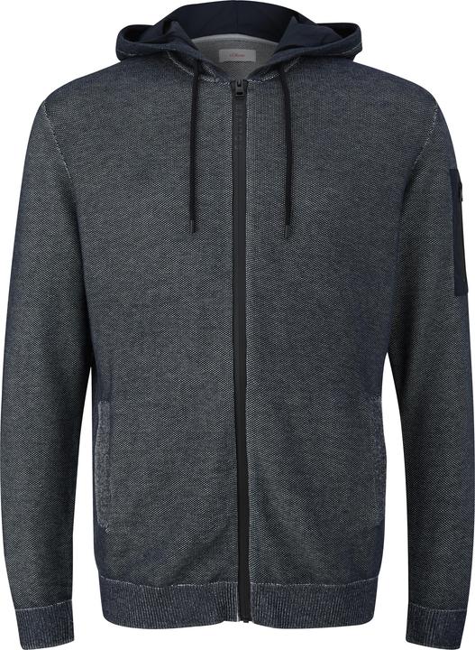 Image du produit s.Oliver Strickjacke Melierte Kapuzenjacke aus Strick (4XL)