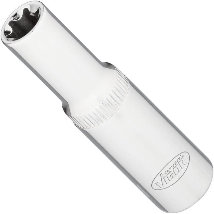 Actual product image Vigor T socket ∙ long ∙ V7014-11 ∙ 3/8 inch (10 mm) square, hollow ∙ E profile ∙ Size E11 (11 mm)