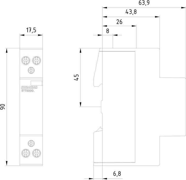 Produktbild Siemens Insta Contactor 2NO AC 230V 20A