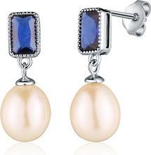 Produktbild JVD - Silver dangle earrings with turquoise zircons SVLE0775SD2MP00