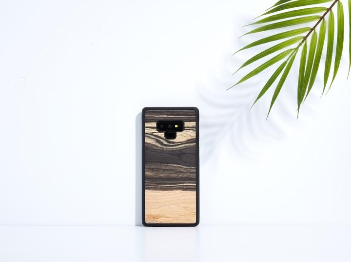 Actual product image Man&Wood SmartPhone case Galaxy Note 9 white ebony black (Samsung Galaxy Note 9)