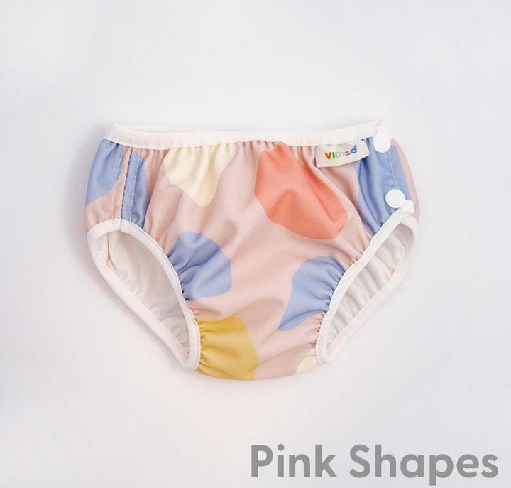 Actual product image ImseVimse swim diaper S 6-8 Kg - Pink shapes (Size S, Pack, 1 Piece)