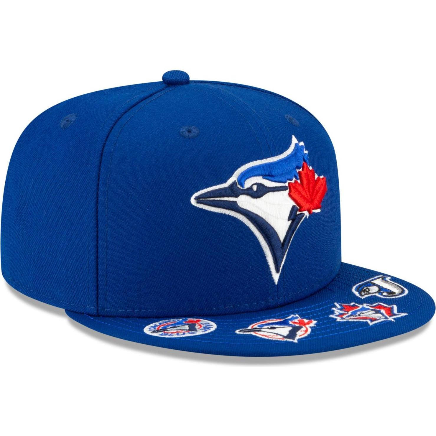 New Era, Herren, Cap, 59Fifty Cap GRAPHIC VISOR Toronto Blue Jays - 7 3/8, Blau, (7 3/8)
