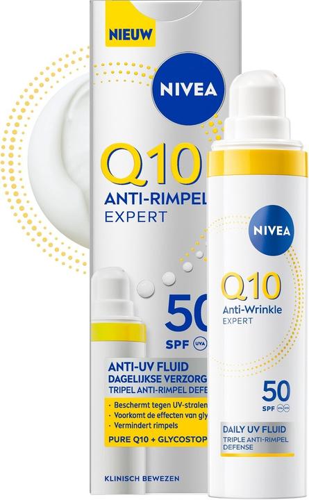 NIVEA Q10 Anti-Wrinkle Daily Fluid Spf50 - Skin Care (Sonnencreme, SPF 50)