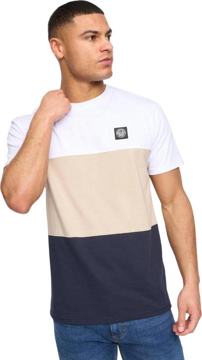Actual product image Henleys Mens Henpanel Colour Block Cotton T-Shirt (XXL)
