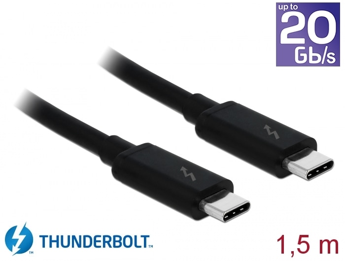 Productafbeelding Delock Thunderbolt 3 kabel (1.50 m, USB 3.1)