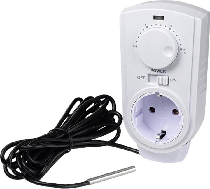 Actual product image interBär Room thermostat intermediate plug 5 to 30 °C