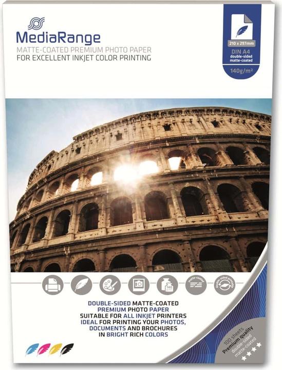 Actual product image MediaRange Photo paper (140 g/m², A4, 100 pcs.)