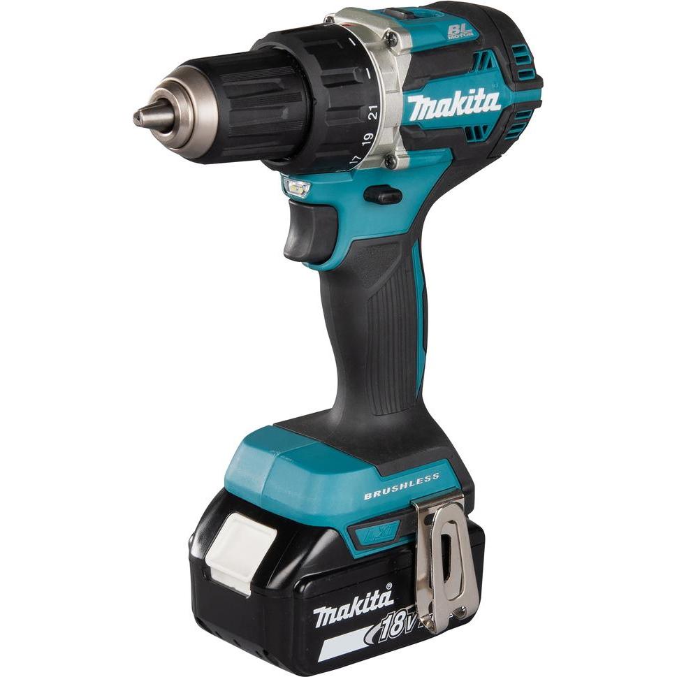 Makita, Bohrmaschine + Akkuschrauber, Schraubendreher - Bohrmaschine DDF484RFJ 18 V 2 x Akku 3 Ah (Akkubetrieb)