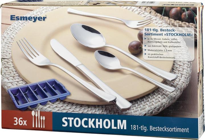 Actual product image Esmeyer 181-piece "Stockholm" cutlery set, 18/10 stainless steel (Cutlery set)