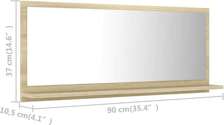 Produktbild vidaXL Spiegel (10.50 x 90 x 37 cm)