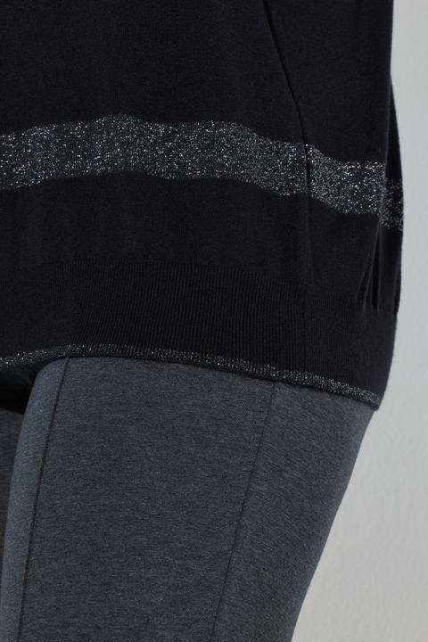 Produktbild Ulla Popken Pullover, Streifen, Oversized, Rundhals, Langarm (58)