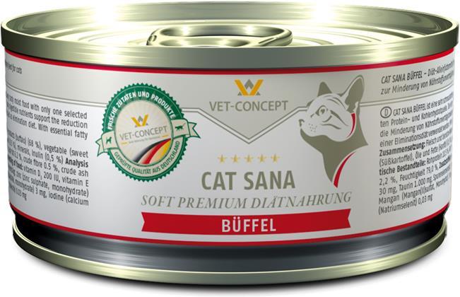Produktbild Vet Concept Katzenmenü Sana Büffel (Adult, 6 Stk., 400 g)