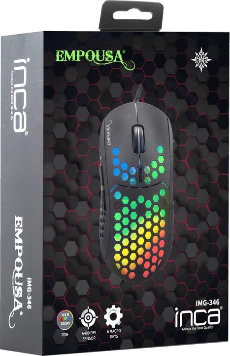 Produktbild Inca Empousa RGB Macro Buttons Professional Gaming Mouse