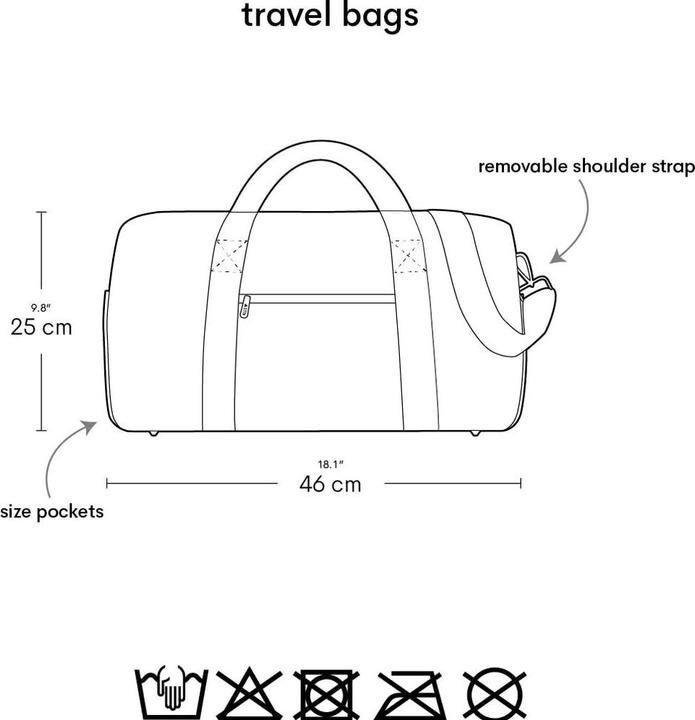 Actual product image Roost Travel bag